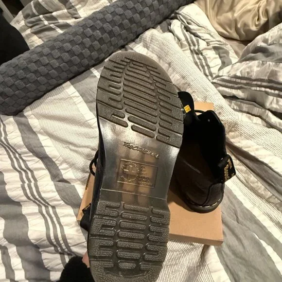 Dr Martens 101 UB Black Ambassador Soft Leather, W7, Worn Once, Box Included - Picture 5 of 8